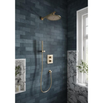 Cap de duș Villeroy&Boch, Universal Showers, Ø25 cm, bruhsed nickel